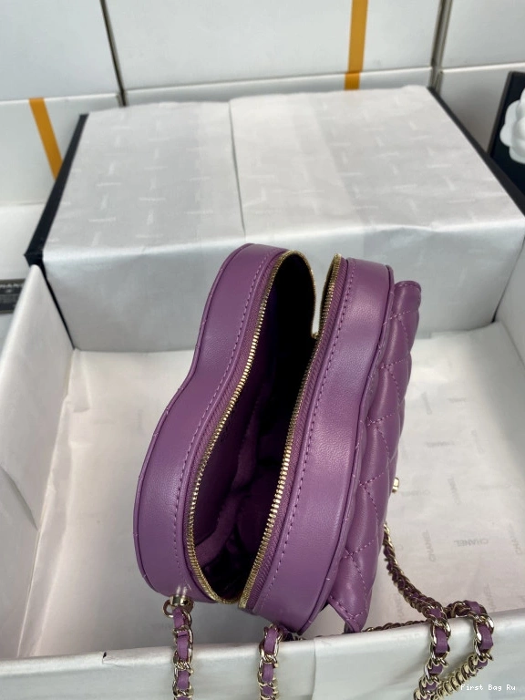 Firstbag Ru CHANEL Bag-18*16.5*6.5CM Heart 0710